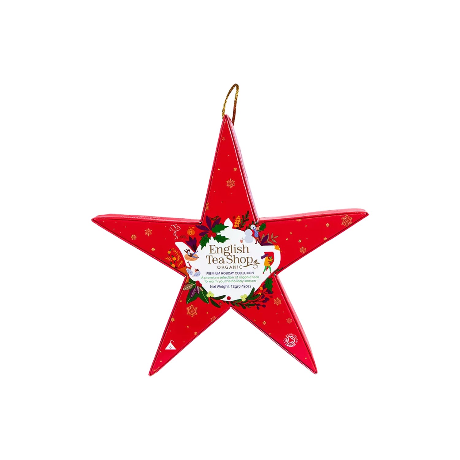 Weihnachtsstern „Red Star“ – BIO-Tee in stilvoller Geschenkbox