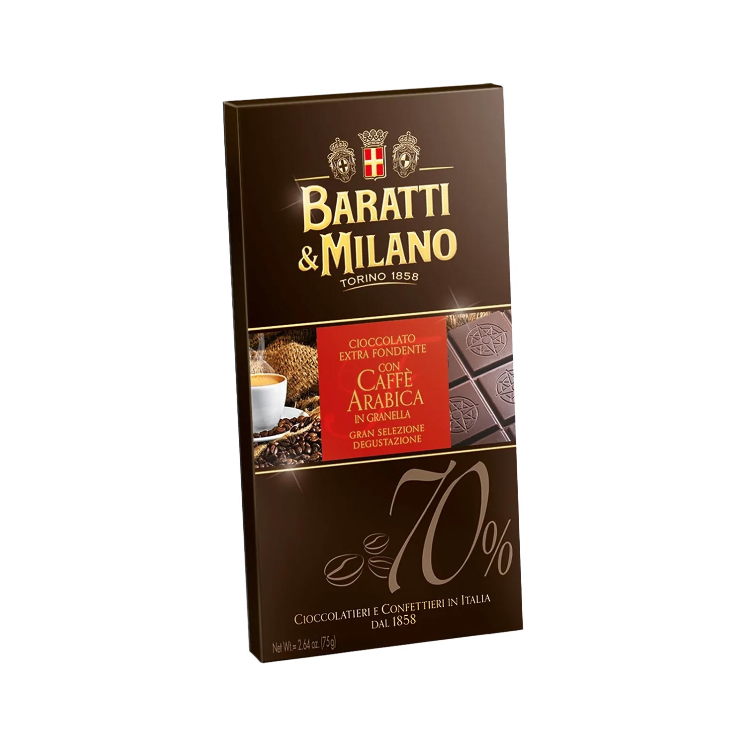 Baratti & Milano dunkle Schokolade Caffè Arabica 70%