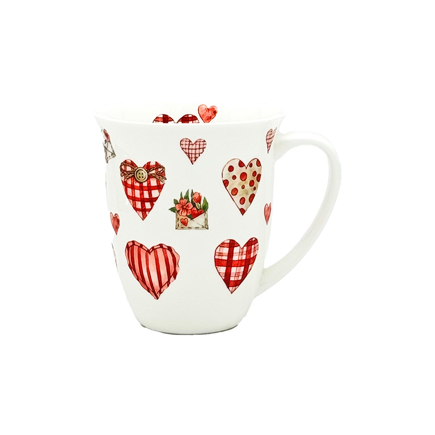 Teetasse "Lovely Hearts" – Romantischer Genuss aus edlem Fine Bone China