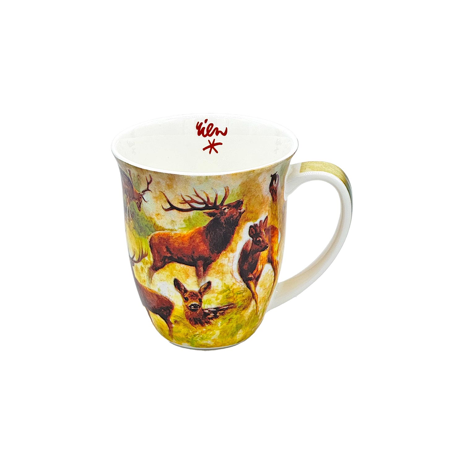 Teetasse mit Hirschmotiv – Eleganz und Natur vereint