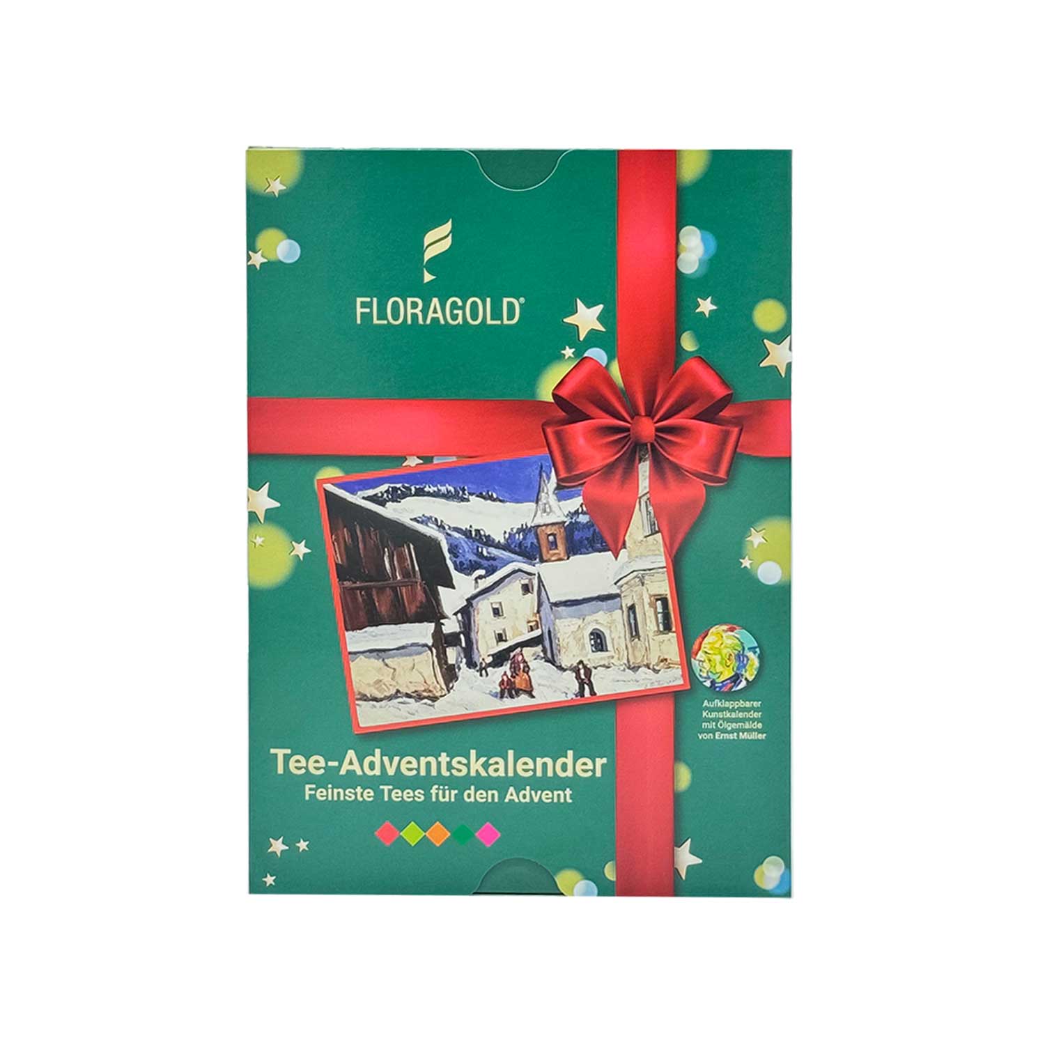 Floragold Premium Tee-Adventskalender im Buchformat