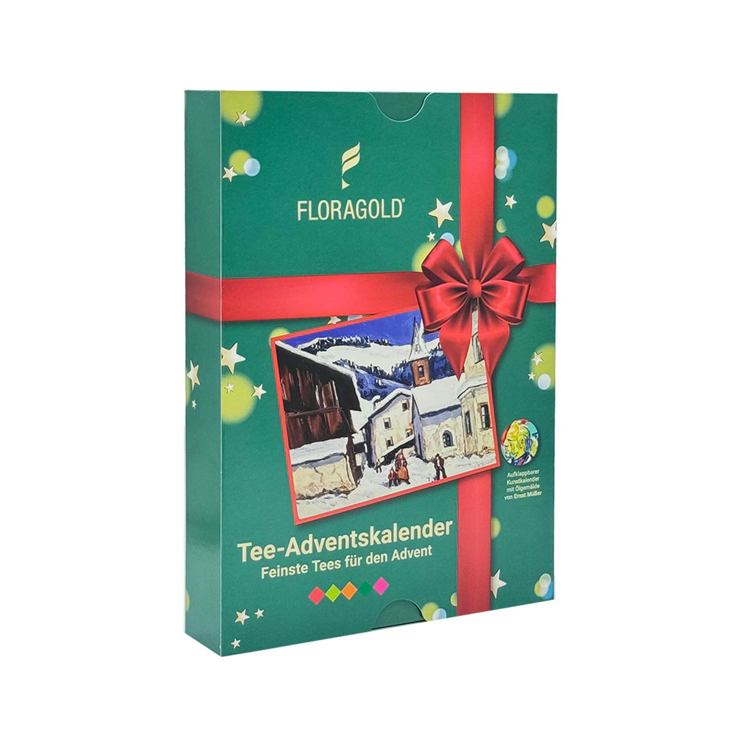 Floragold Premium Tee-Adventskalender im Buchformat