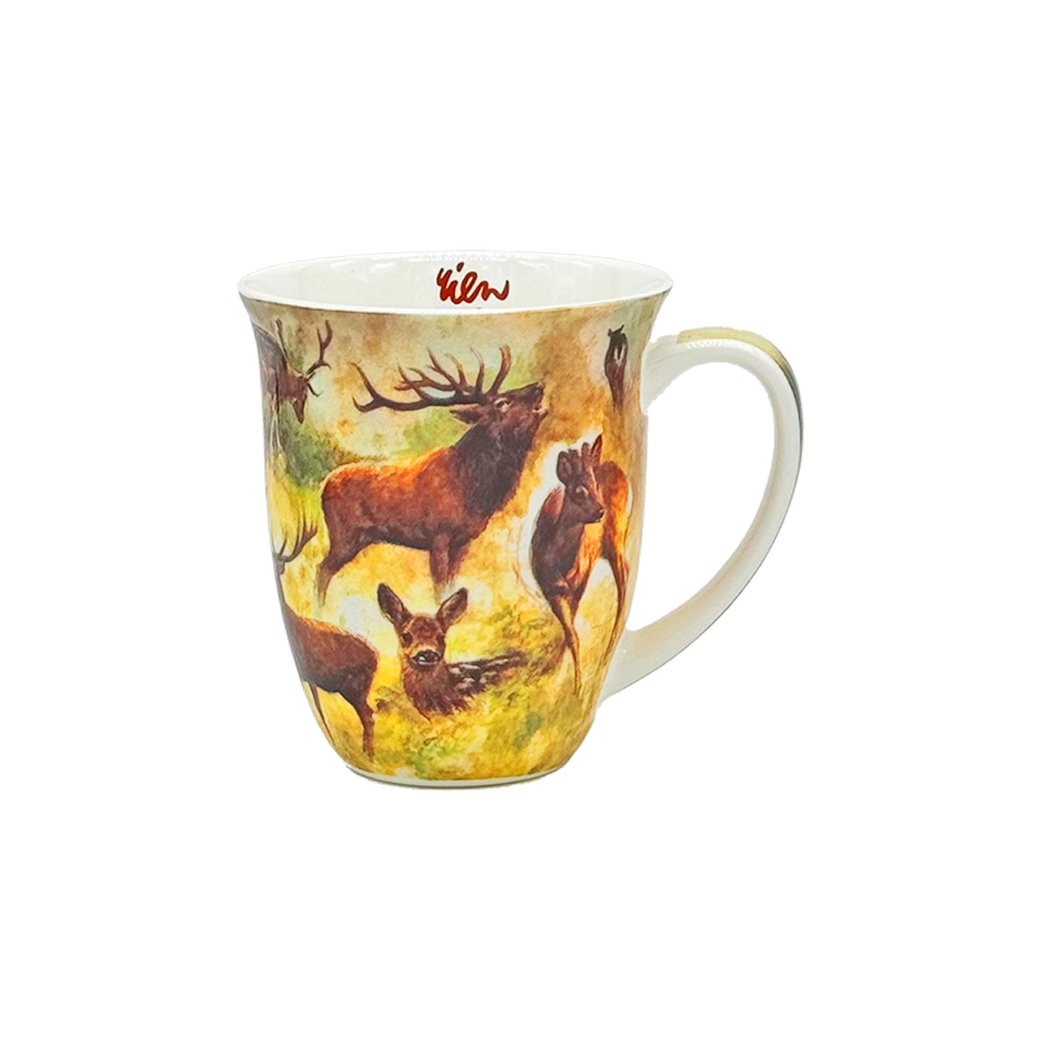 Teetasse mit Hirschmotiv – Eleganz und Natur vereint